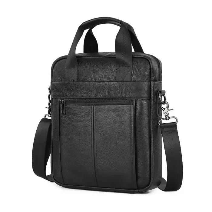 Sac à bandoulière pour homme, tendance et élégant, en cuir véritable, sac à main pour homme, sac ban