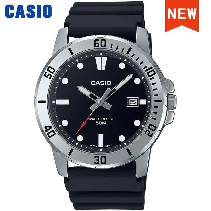 Montre Casio pour hommes d'affaires mode bracelet en résine atmosphérique étanche MTP-VD01-1E