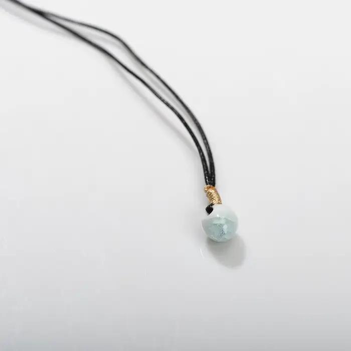 Collier Simple en Céramique Craquelée de Glace, Bijoux à la Mode, Vente en Gros, Cadeau pour Femme e