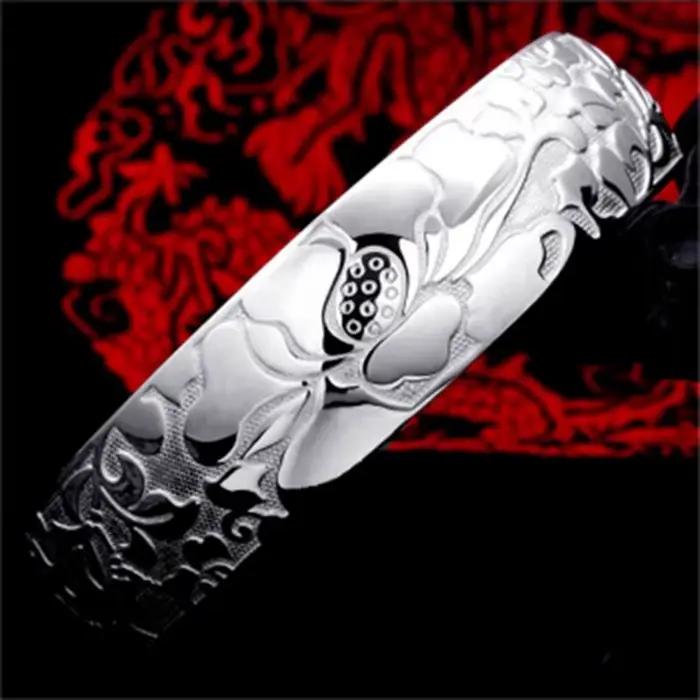 Bracelet bouddhiste Lotus en argent Sterling 925 pour femmes, bijoux de luxe de qualité, GaaBou de n
