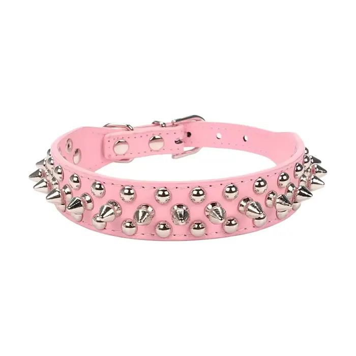 Collier anti-mastication pour animaux de compagnie, collier clouté pour chiens de taille moyenne et 