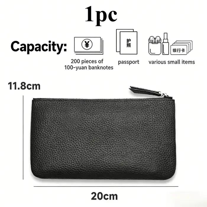 Pochette cosmétique en cuir, adaptée aux portefeuilles, porte-monnaie, rouges à lèvres, cosmétiques,