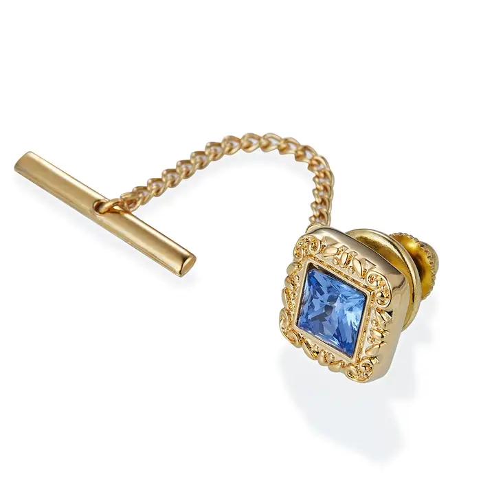 Nouveau Épingle à cravate pour hommes d'affaires Banquet de mariage quotidien couleur or exquise bou