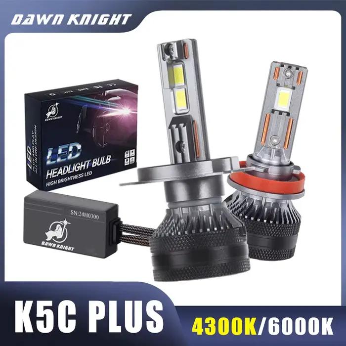 DAWN KNIGHT K5C PLUS 140W H7 H11 H4 H1 ampoule Led Canbus 4300K LED HB3 9005 HB4 9006 K6C Led Double