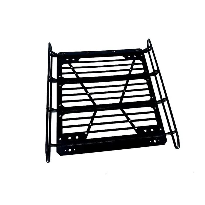 Porte-bagages de toit en acier RC avec éclairage pour voiture 1/10 TRXS TRX 4 TRX6 6X6 G63 G500 – Pi