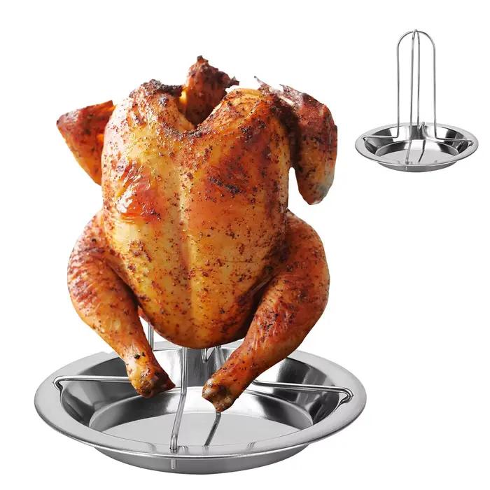 Support de rôtissoire jetable T1, outils de barbecue en plein air, acier au carbone, assiette grillé