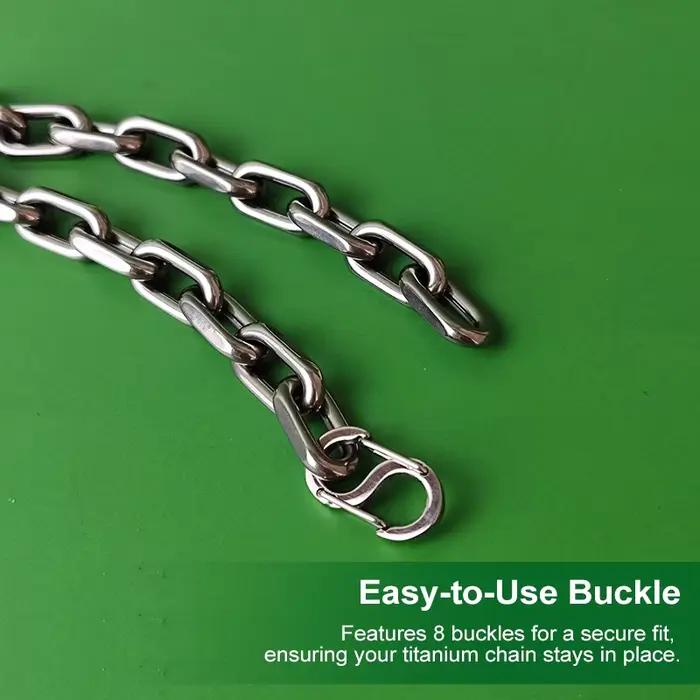 Bracelet chaîne ancre en titane pour hommes |   Conception épaisse de 8 mm |   Hypoallergénique et l