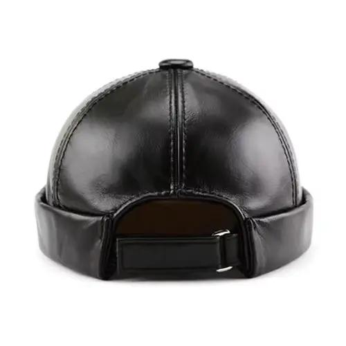 Offre spéciale hommes véritable cuir de vachette chapeau mode propriétaire chapeau hommes rue à la m