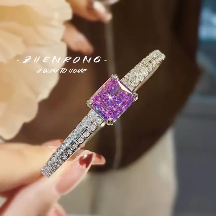 Bracelet en argent sterling 925, motif fleur de glace, bijou de mode exquis pour femme, accessoire é