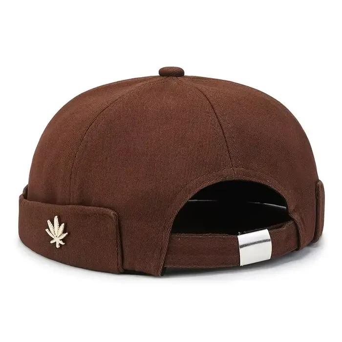 Bonnet en peau de Melon pour hommes et femmes, chapeau souple en forme de feuille, chapeau de propri