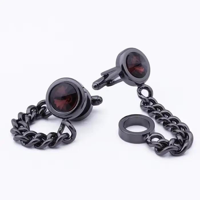 HAWSON-lèvent de manchette en cristal pour hommes avec JO, chemises françaises pour hommes, bijoux d