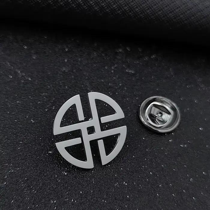 Broches à nœud celtique classiques pour hommes, acier inoxydable, badge amulette viking vintage, épi