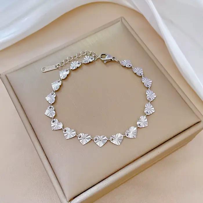 Collier pendentif de luxe en zircon et perle pour femme, bracelet en acier inoxydable couleur or, ac