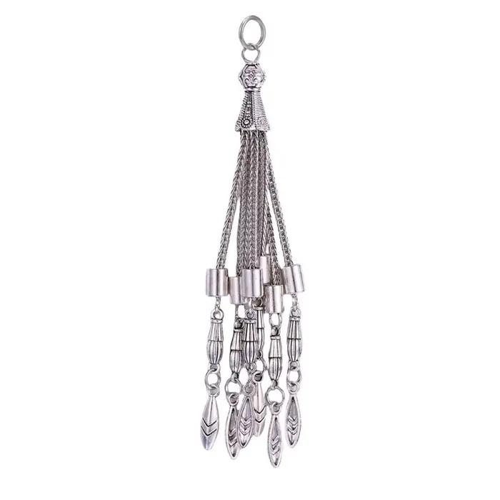 Pendentif long à pompon MJYA, breloque décorative ethnique pour la fabrication de bijoux, fourniture