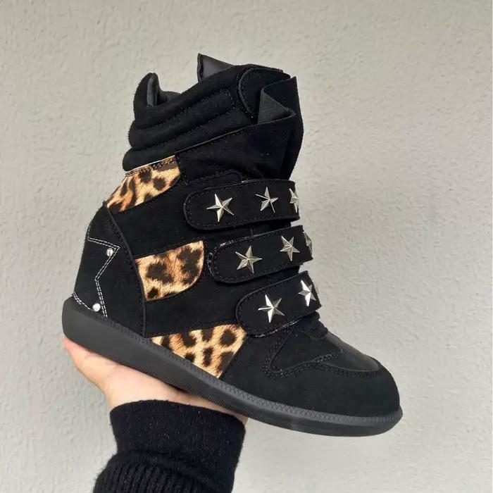 Nouvelles chaussures pour femmes, bottines en cuir véritable de luxe pour femme, chaussures de sport