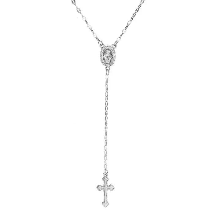 Collier avec pendentif chapelet religieux pour femmes, Vintage, croix chrétienne, bohémien, breloque