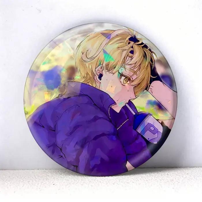 Charles Chevalier Blue Lock 75mm 44mm 25mm Accessoires Jouets Badges Broches Épingles pour sacs à do