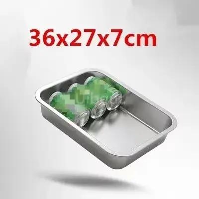 Plateau en acier inoxydable 304, plateau de four carré rectangulaire, pot de cuisson, plat profond, 