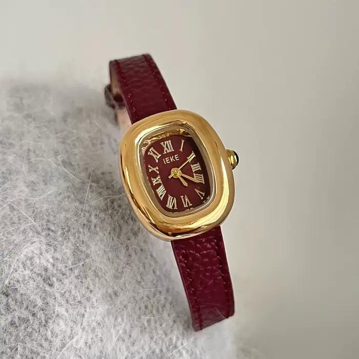Nouvelle montre à bracelet en cuir pour femme 2026 – Nouveau modèle, simple, élégante et luxueuse, m