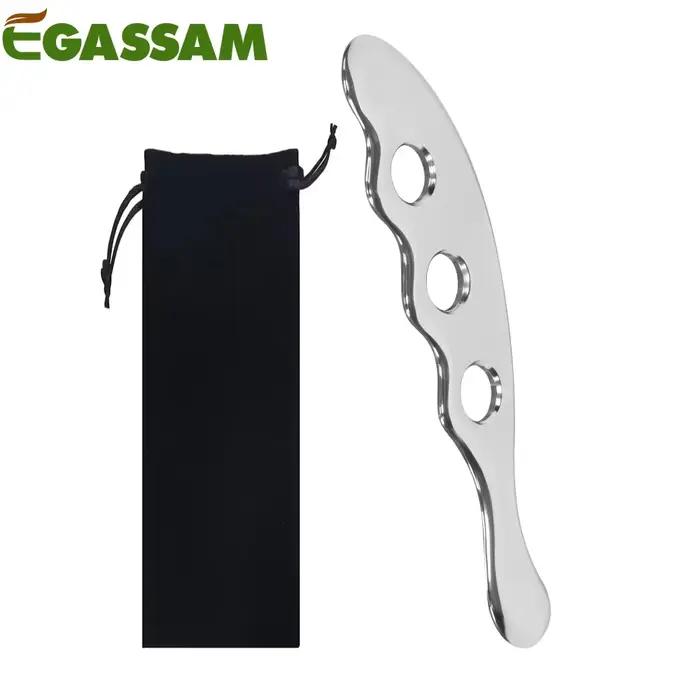 Outil de massage Guasha en acier inoxydable, grattoir musculaire pour tissus mous, thérapie fongique