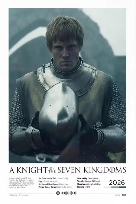 Affiche sur toile de la série télévisée Pop A Knight Of The Seven Kingdoms, impression d'art mural d