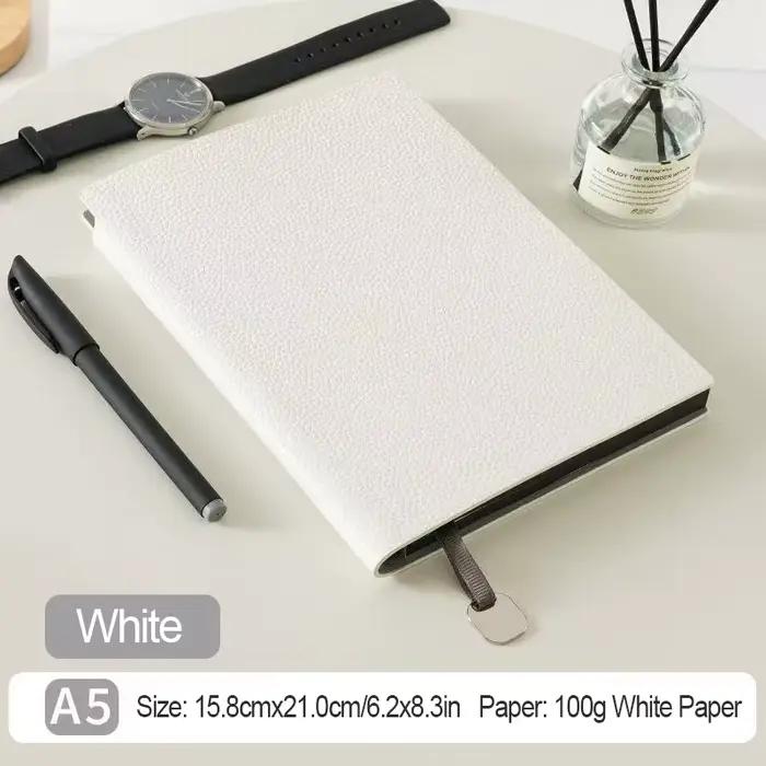 1 pièces cahier A5 simili cuir cahier d'affaires ensemble épaissi Surface en cuir souple papeterie