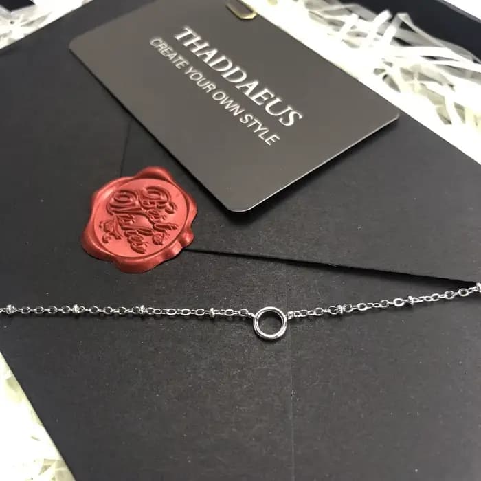 Collier à breloques chaîne en filigrane