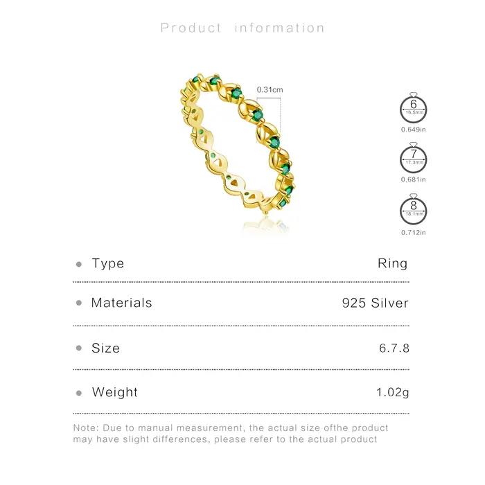 ANDYWEN – bague Vintage en argent Sterling 925, ligne creuse, Zircon vert, bijoux de luxe de Style rétro pour femmes, cadeau de fête et de rencontre