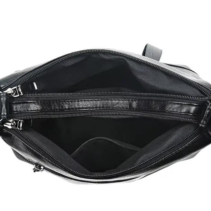 Sac à main asymétrique épaule dénudée en cuir élégant, sac de Shopping, nouvelle mode pour femmes, grain de peau de mouton, beau sac à bandoulière pour dames, 2024