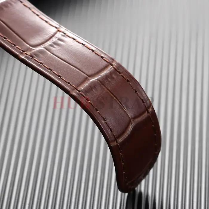 18mm 20mm 22mm Bracelet en cuir véritable pour Cartier Solo Tank hommes femmes bleu marron Bracelet en peau de vache Bracelet ceinture montre accessoires