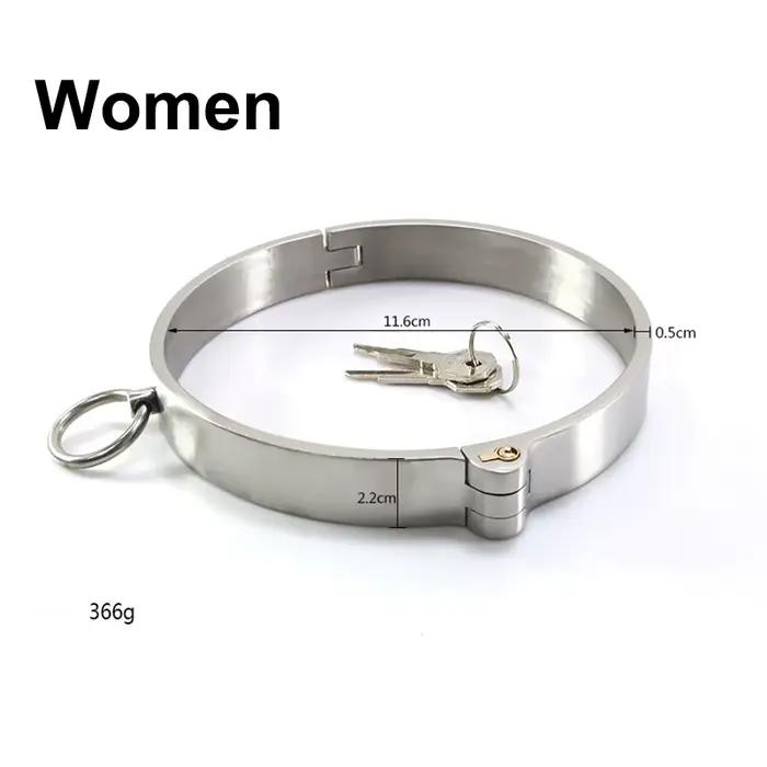 Collier Épais en Acier Inoxydable pour Flirt Érotique et Jeu pour Adultes Occasions Spéciales Jouets Sexuels pour Couples
