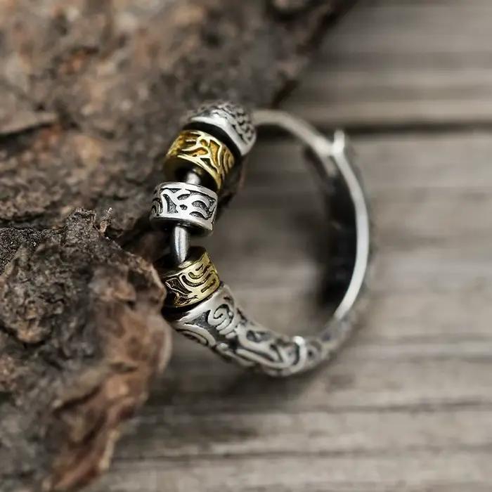 Boucles d'oreilles créoles en argent thaïlandais au Design créatif pour femmes et hommes, Huggies épais en métal, bijoux de fête hip hop, cadeaux