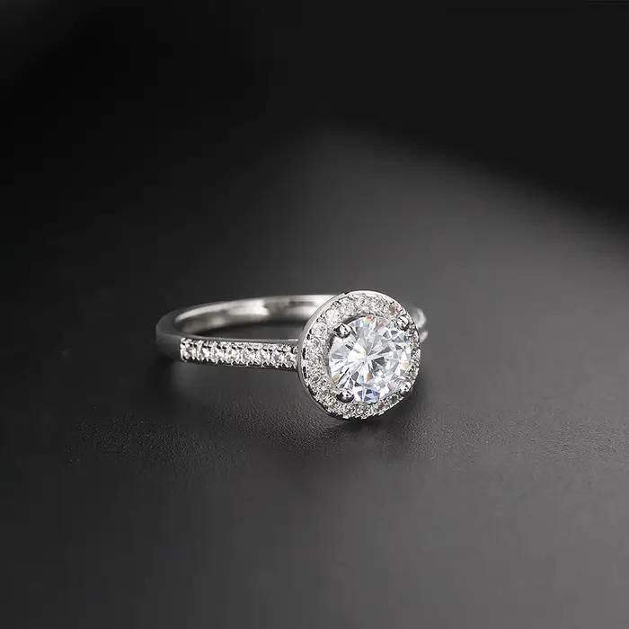 Bague de demande en mariage pour femme, anneau de fiançailles en cristal de zircone, carré, couleur argent, avec pierre, bijou de mariage, R781