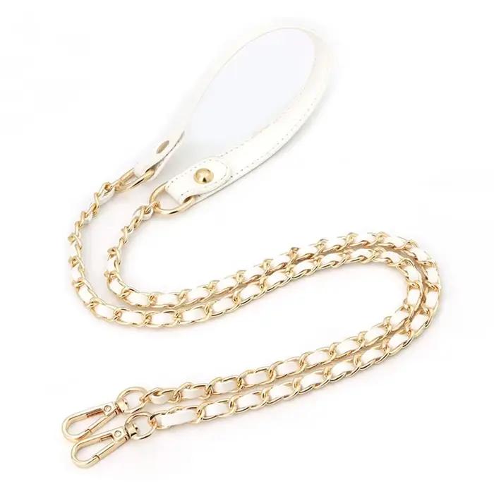Bracelet en métal haut de gamme à longueur réglable, sangle initiée dorée, bracelet de remplacement qui ne se décolore pas