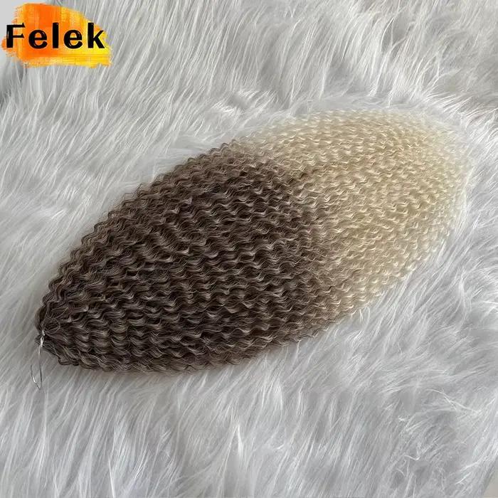 Crochet cheveux Afro boucles tressage Extensions de cheveux synthétique africain tressé cheveux pour tresses crépus bouclés doux Ombre rose violet