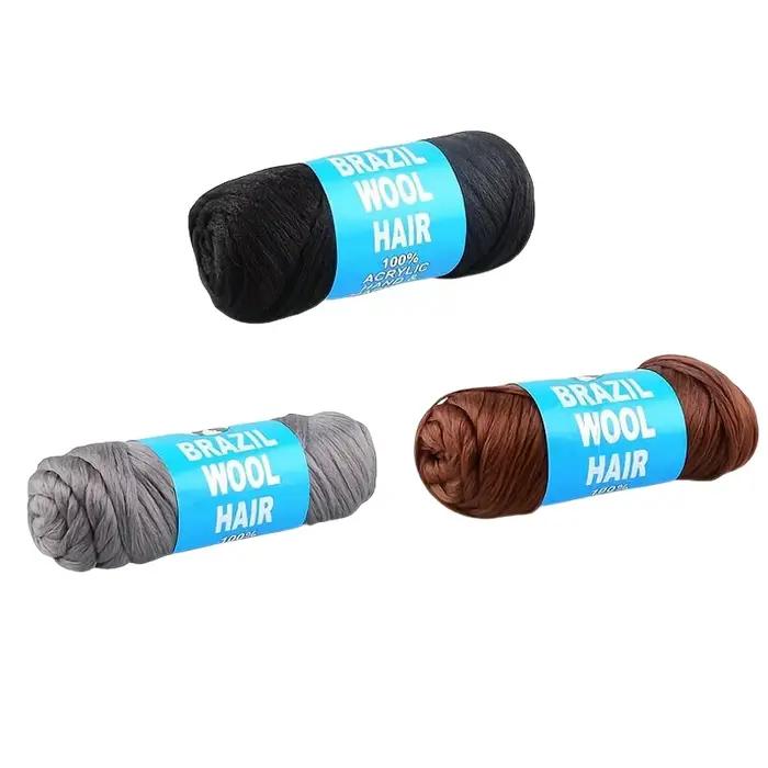 70g 1Pc Brésil laine brésilienne cheveux pour tressage désir pour fil de cheveux perruque africaine fil de cheveux tresse cheveux Dreadlock désir pour cheveux