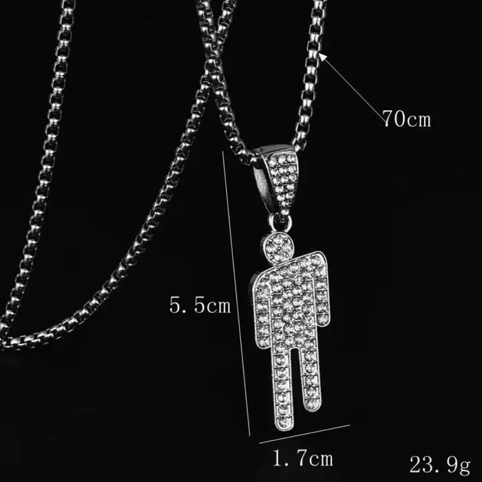 Collier tête inclinée créatif, Style de rue Hip-hop à la mode, pendentif Unique de rue, accessoires de chaîne de pull