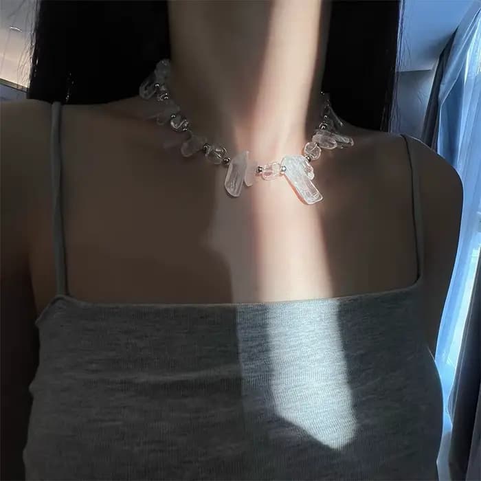 ZHUHE Lcicle collier nouveau Style gothique pour femmes hommes bijoux accessoires cadeaux de fête