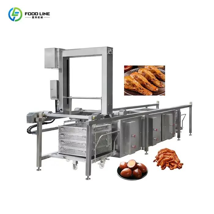 Cuiseur à vapeur continu pour poulet, canard, poisson, volaille, équipement industriel de cuisson de la viande, tunnel de cuisson, équipement d'usine, sur mesure
