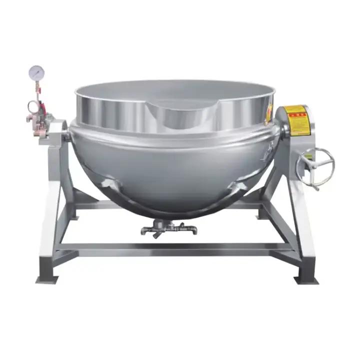 TCA CE certifié restauration rapide Machine de cuisson à la vapeur automatique saucisse riz frit cuisson planétaire remuant poêle industrielle