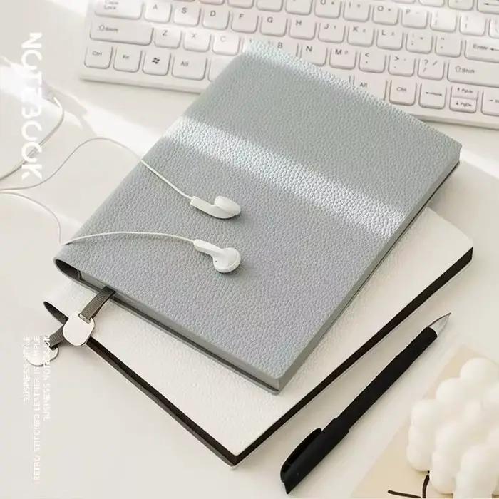 1 pièces cahier A5 simili cuir cahier d'affaires ensemble épaissi Surface en cuir souple papeterie