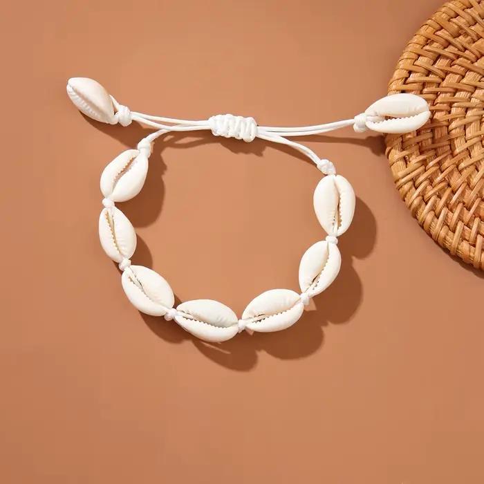 Bohème hawaïen coquillage de mer Bracelet collier bijoux bohème corde chaîne collier femmes été océan collier collier cadeau