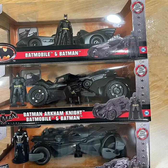 Véritable Jada 1:24 Batmobile Dark Knight Chariot avec poupée Figurine série de films classiques recueillir modèle de voiture en alliage édition limitée