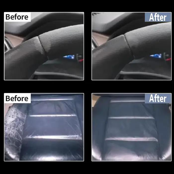 Pâte de réparation en simili cuir pour volants et sièges d'auto – Restaurer le simili cuir délavé, réparer les larmes et les rayures.