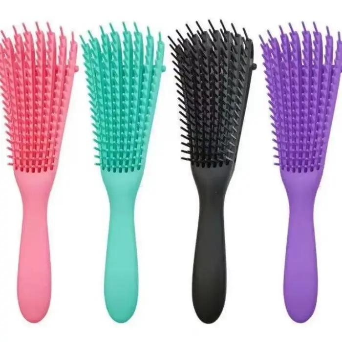 Brosse à cheveux de Massage du cuir chevelu, brosse démêlante, peigne démêlant pour cheveux bouclés, brosse démêlante pour femmes et hommes, Salon