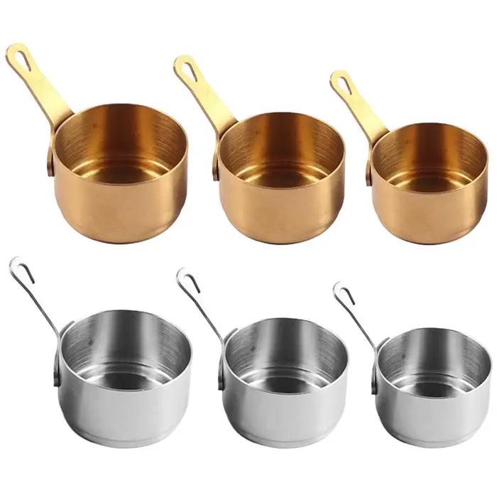 Pot à lait en acier inoxydable, casserole antiadhésive, petite poêle, Mini Pots avec poignée pour réchauffer le lait, cuisson des nouilles de bouillie