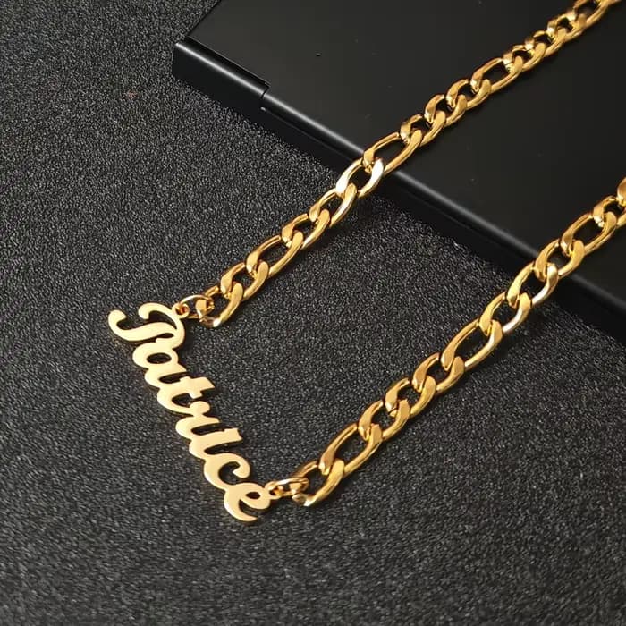 Ensemble de colliers et bracelets avec nom personnalisé