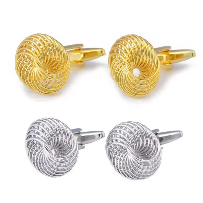 Boutons de manchette au Design ajouré de haute qualité pour hommes et femmes
