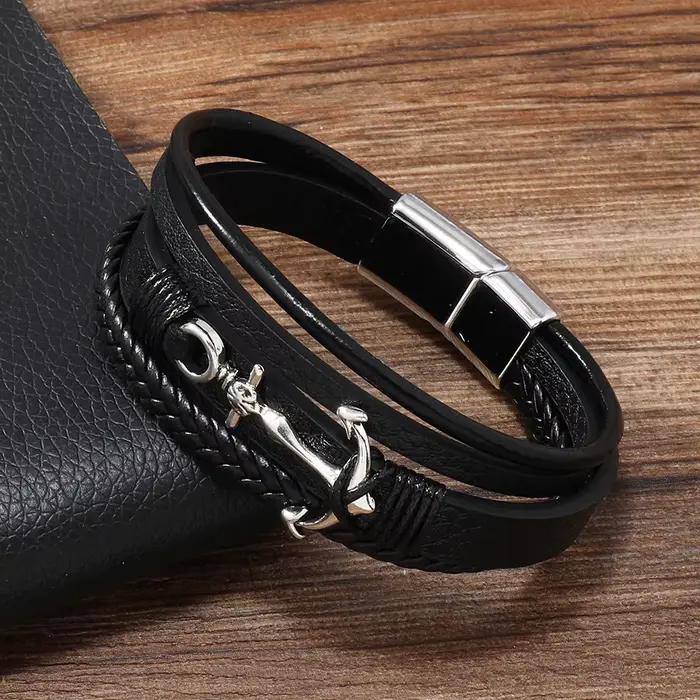 Bracelet en cuir pour hommes