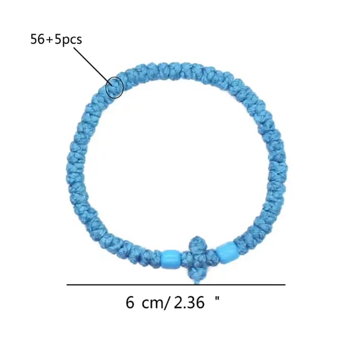 Bracelet corde prière orthodoxe unique